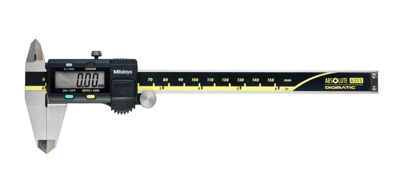 500-178-30 - 0-6 Inch(150mm), 0.0005 Inch(0.01mm), ABSOLUTE AOS Digimatic Caliper, With SPC Data Output, .075 In Round Depth Bar