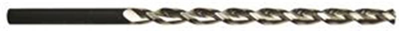 502-7.540 - 19/64 Inch Diameter, Extra Length Drill, 2 flutes, HSS, Nitrided Lands, Straight Shank, 130° Point, Right Hand Cut