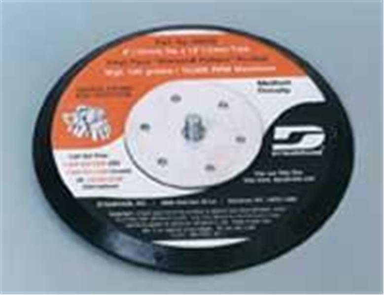 50630 - 5 Inch (127 mm) Dia. Non-Vacuum Disc Pad, Rubber-Face, 5/16-24 Male Thread