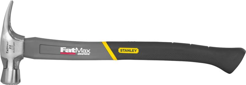 51-021 - Graphite Checkered Framing Hammer Axe Handle Rip Claw – 22 oz. - STANLEY® FATMAX®