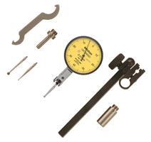 513-404T - 0.8mm, Dial Test Indicator,Basic Set 0-40-0, 0.01mm Graduation, 8/4mm Stems, 2/1/3mm Contact Points, Clamp and Hold Bar, 20.9mm Length, Anti-Magnet, Jeweled Bearing