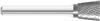52258-FULLERTON - 3/8 (.3750) Inverted Cone (SN-2) Chipbreaker Cut Solid Carbide Burr (Rotary File)