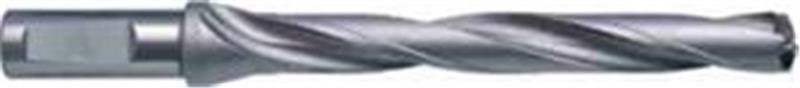 5248-17.995 - 17.995mm Diameter 7xD Drill, 2 flutes, tool steel, nickel-plated Coated, with Coolant, Whistle Notch Shank, Right Hand Cut