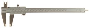 530-118 - 0 to 8 Inch, Includes Inside Diameter Jaws, Stainless Steel, Satin Chrome Finish Vernier Caliper