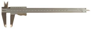 531-129 - 0 to 8 Inch, Includes Inside Diameter Jaws, Stainless Steel, Vernier Caliper