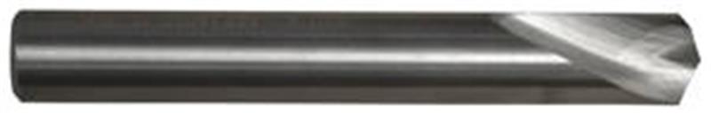 546-8.000 - 8mm Diameter Spot Drill, 2 flutes, Carbide, Weldon flat Shank, 142° Point, Right Hand Cut