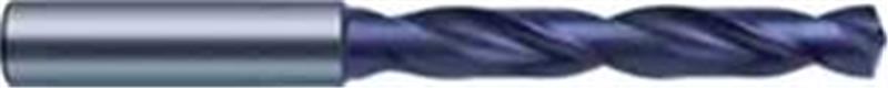 5515-10.800 - 10.8mm Diameter 5xD Drill, 2 flutes, Carbide, FIREX Coated, Straight Shank, 140° Point, Right Hand Cut