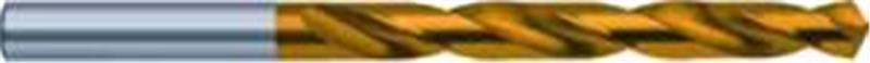 5519-9.100 - 9.1mm Diameter Jobber Drill, 2 flutes, HSCO, TiN Coated, Straight Shank, 118° Point, Right Hand Cut