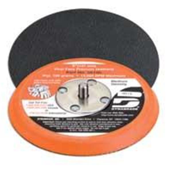 56106 - 5 Inch (127 mm) Dia. Non-Vacuum Disc Pad, Vinyl-Face, 3/8 Inch Thickness Urethane, Medium Density, 5/16-24 Male Thread