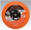 56180-DYNABRADE - 5 Inch (127 mm) Dia. Non-Vacuum Disc Pad, Hook-Face, 5/8 Inch Thickness Urethane, Medium Density, 5/16-24 Male Thread