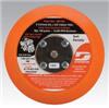 56195-DYNABRADE - 5 Inch (127 mm) Dia. Non-Vacuum Disc Pad, Hook-Face, 5/8 Inch Thickness Urethane, Soft Density, 5/16-24 Male Thread