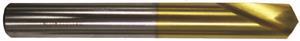 568-3.00 - 3mm Diameter Spot Drill, 2 flutes, HSS, TiN Coated, Straight Shank, 90° Point, Right Hand Cut