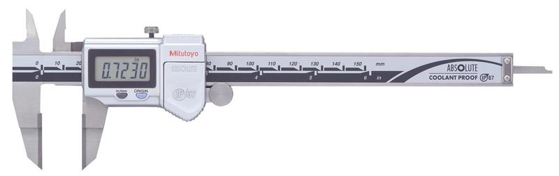 573-734 - 0 to 6 Inch Range, 0.0005 Inch Resolution, IP67 Electronic Caliper