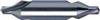 582-0.800 - 0.8mm Diameter Center Drill, 2 flutes, HSS, Straight Shank, 118° Point, Left Hand Cut