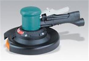 58446 - .45 hp, 900 RPM, Rear Exhaust, Vinyl-Face Pad, 8 Inch (203 mm) Dia. Two-Hand Gear-Driven Sander, Central Vacuum