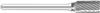 59561-FULLERTON - 6.40mm (.2520) Cylindrical (MSA-51) Diamond Cut Solid Carbide Burr (Rotary File)
