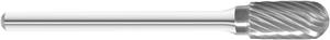 70312-FULLERTON - 6.40mm (.2520) Cylindrical Ball (MSC-51) Single Cut Solid Carbide Burr (Rotary File)