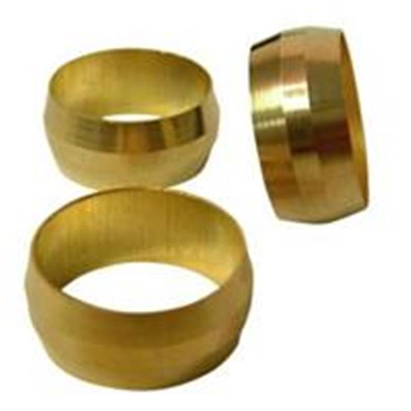 60-08 - Sleeve 1/2  OD Brass Compression
