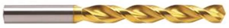 652-5.10 - 5.1mm Diameter Jobber Drill, 2 flutes, HSS, TiN Coated, Straight Shank, 130° Point, Right Hand Cut