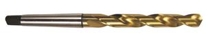 654-28.570 - 1-1/8 Inch Diameter, Jobber Drill, 2 flutes, HSS, TiN Coated, Morse taper Shank, 118° Point, Right Hand Cut