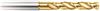 658-3.10 - 3.1mm Diameter Jobber Drill, 2 flutes, HSCO, TiN Coated, Straight Shank, 130° Point, Right Hand Cut