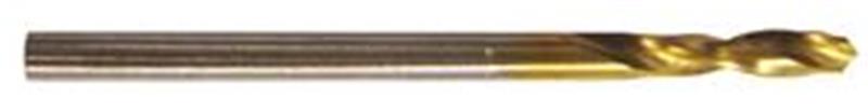 660-0.860 - 0.86mm Diameter Micro Drill, 2 flutes, HSS-E-PM, TiN Coated, Straight Shank, 118° Point, Right Hand Cut, 10/pack