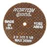 66243411393 - 2 x .035 x 1/4 Inch Gemini Right Cut Small Diameter Cut-Off Wheel 60 Grit Aluminum Oxide Type 01/41