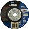 66252843593 - 4-1/2 x 1/4 x 5/8 - 11 Inch Gemini Long Life Grinding Wheel 24 Grit Aluminum Oxide Reinforced Type 27