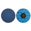 66261138673 - 3 X 1/4 Inch NorZon BlueFire R884 Cloth Quick-Change Disc Type TR/III 50 Grit Z/A