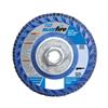 66623399157 - 7 X 5/8-11 Inch Flap Disc BlueFire Quick Trim Type 27 Plastic Plate 60 Grit
