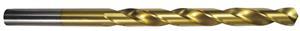 667-1.600 - 1.6mm Diameter Taper Length Drill, 2 flutes, HSS, TiN Coated, Straight Shank, 118° Point, Right Hand Cut, 10/pack