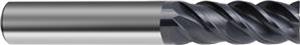 6773-19.050 - 3/4 Inch Diameter Endmill, 3/4 Shank, 4 flutes, 1-1/2 Length of Cut, Carbide, nano-A Coated, HA/HB Shank, 4 Overall Length, 48° Helix Angle, 0.012 chamfer
