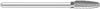 71114-FULLERTON - 3/16 (.1875) Round Tree Shape (SF-53) Double Cut Solid Carbide Burr (Rotary File)
