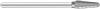 71117-FULLERTON - 3/16 (.1875) Tapered Ball (SL-53) Single Cut Solid Carbide Burr (Rotary File)