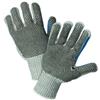 712SKBSGT-S - Small Gray PVC Dotted Cotton/Polyester String Knit Gloves