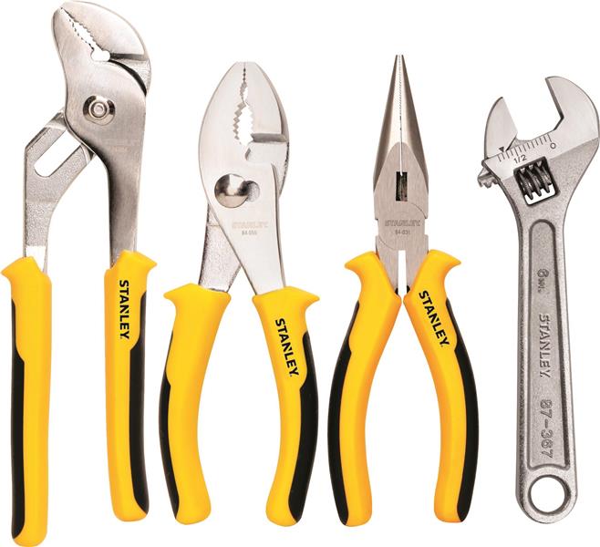84-558 - 4 Piece Plier & Adjustable Wrench Set - STANLEY®