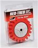 92257-DYN - 4 Inch (102 mm) Dia. x 1-1/4 Inch (32 mm) Wide RED-TRED Eraser Wheel, Includes Hub, Use on DynaZip For Decal Removal