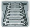 9308D - 8 Piece Combination Ratcheting Wrench Set SAE