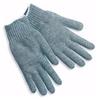 9637XSM - X-Small 7 Gauge Regular Weight Gray Cotton/Polyester, Hemmed String Knit Glove