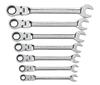 9700-GEARWRENCH - 7 Pc. Flex Combination Ratcheting Wrench Set SAE