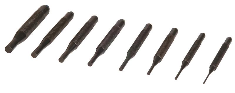 985-119 - 4 Inch Drive Pin Punch Set, 8 pieces (1/16, 3/32, 1/8, 5/32, 3/16, 7/32, 1/4, 5/16)