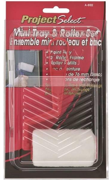 A8102 - 3-Piece Plastic Mini Tray & Roller Kit