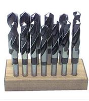 AK50-S13CO - 17/32 - 1 Inch by 32nds Cobalt 13-Piece 1/2 Inch Reduced Shank Silver & Deming Drill Set with Wooden Stand