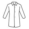 WC3718/XL30 - X-Large White Posi-Wear UB Lab Coat W/ No Pocket