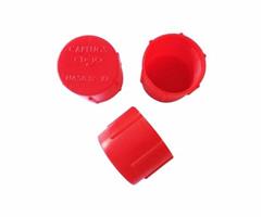 CD5 - 5/16 Inch Red 1/2-20 Thread Size Capplug CD Series Threaded Plastic Caps for Flared JIC Fittings