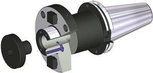 CV50BSM2C100600 - CAT50 1 Inch Arbor x 6.00 Inch Gage Length SMC Lock IN-CV Form B/AD Shell Mill Adapter