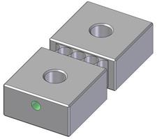 EEPM-IB225 - 4.0 Inch 1.97 Inch 0.98 Inch 2-Pole Block Connected Induction Block