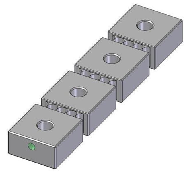 EEPM-IB425 - 8.0 Inch 1.97 Inch 0.98 Inch, 4-Pole Block Connected Induction Block