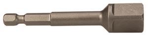 EX-500-4 - 1/4 Inch Male Hex Drive to 1/2 Male Square Drive, Pin Lock, 4 Inch Overall Length