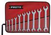 J30000A - 10 Piece Satin Metric Open-End Wrench Set - Proto®